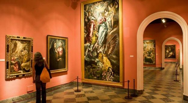 Imagen de la galería donde se encuentran las obras del Greco