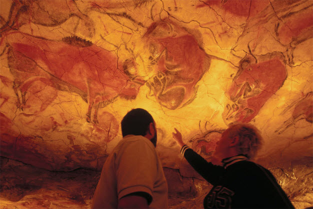 Una imagen de las pinturas de la Neocueva de Altamira