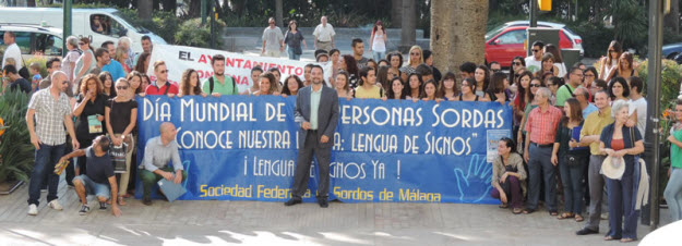 Un momento de la manifestación de Málaga